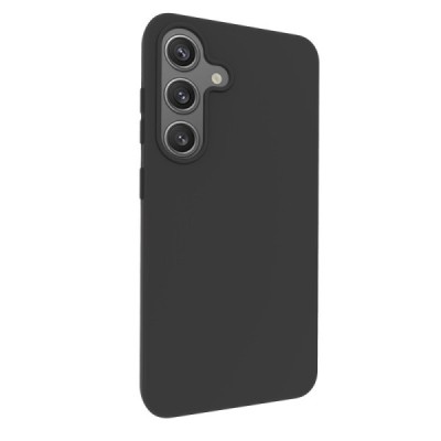 Samsung Galaxy S25 kõva silikoon (TPU) tagakaane must - ümbris | Priedai.lt