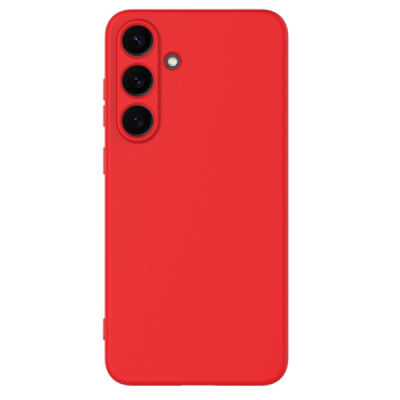 Samsung Galaxy S25 "Shell" kõva silikoon (TPU) tagakaane punane - ümbris | Priedai.lt