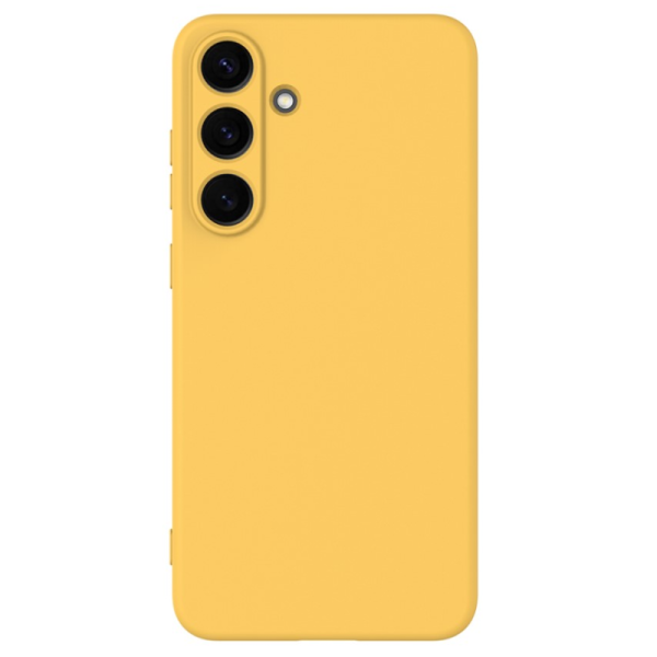 "Shell" kõva silikoon (TPU) ümbris – kollane (Galaxy S25)