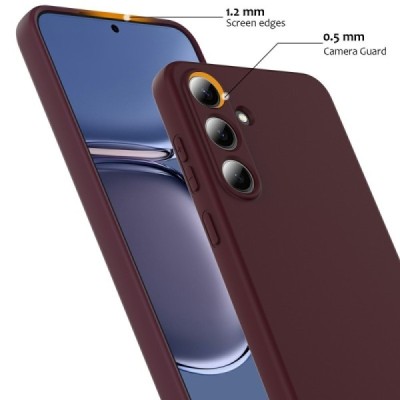 Samsung Galaxy S25 "Shell" MagSafe kõvast silikoonist TPU burgundia ümbris - kaaned | Priedai.lt