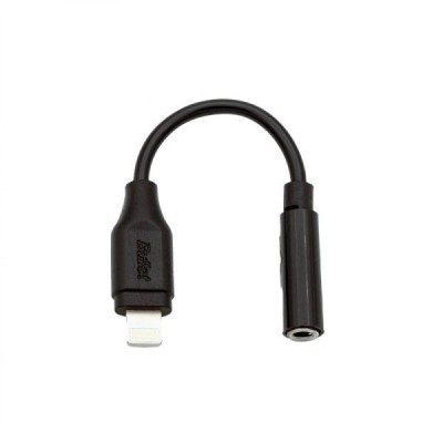"Bullet" must Lightning kuni 3,5 mm AUX kõrvaklappide adapter | Priedai.lt
