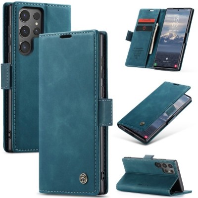 Samsung Galaxy S25 Ultra CaseMe Retro tahke nahk kaaned - roheline | Priedai.lt