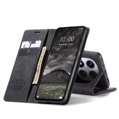 Xiaomi Redmi Note 14 Pro 4G CaseMe Retro tahke nahk kaaned - must | Priedai.lt