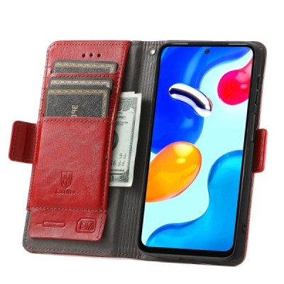 Xiaomi Redmi Note 11s 4G CASENEO nahk punane kaaned - rahakott | Priedai.lt