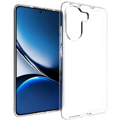 Xiaomi Poco X7 Pro 5G (Redmi Turbo 4 5G) kõva silikoon (TPU) tagakaane läbipaistev - ümbris | Priedai.lt