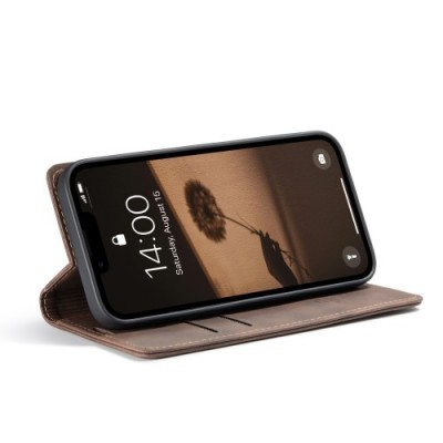 "CaseMe" Retro tahke kaaned - pruun (iPhone 17e / 16e)