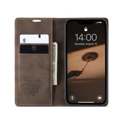 "CaseMe" Retro tahke kaaned - pruun (iPhone 17e / 16e)