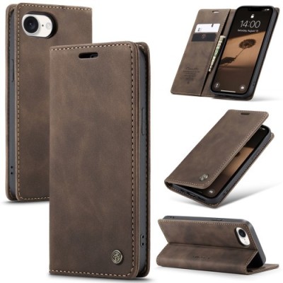 "CaseMe" Retro tahke kaaned - pruun (iPhone 17e / 16e)