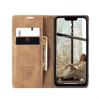 "CaseMe" Retro tahke kaaned - helepruun (iPhone 17e / 16e)