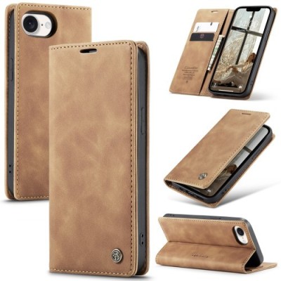"CaseMe" Retro tahke kaaned - helepruun (iPhone 17e / 16e)