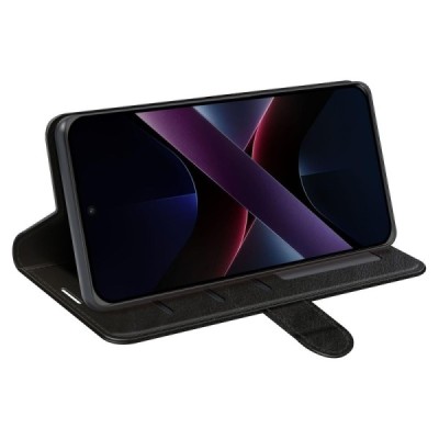 Poco X7 Pro 5G, Redmi Turbo 4 5G Binfen nahk must kaaned - rahakott | Priedai.lt
