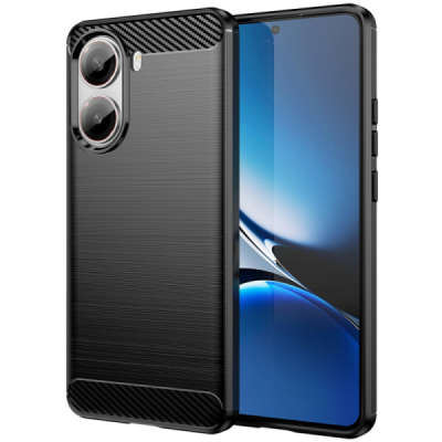 Poco X7 Pro 5G, Redmi Turbo 4 5G "Carbon" kõva silikoon (TPU) tagakaane must - ümbris | Priedai.lt