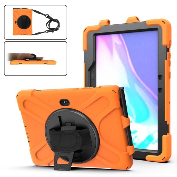 "Amorus" Tugevdatud turvalisus (360°) ümbris - oranž (Galaxy Tab Active Pro / Tab Active4 Pro / Active5 Pro)