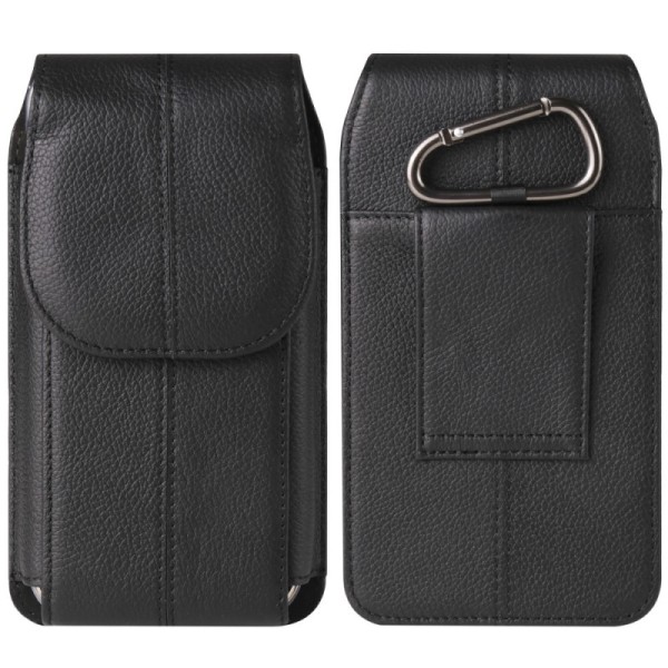 "Longshengi" Carabiner universaalne vertikaalne vööümbris - must (XL+ suurus)