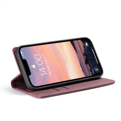 "CaseMe" Retro tahke kaaned - burgundia (iPhone 17e / 16e)