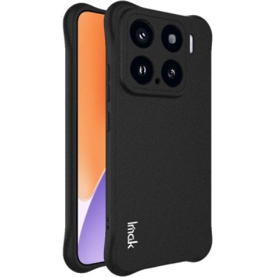Xiaomi 15 "Imak" tugevdatud kaitse kõva silikoon matt TPU must ümbris - tagakülg | Priedai.lt