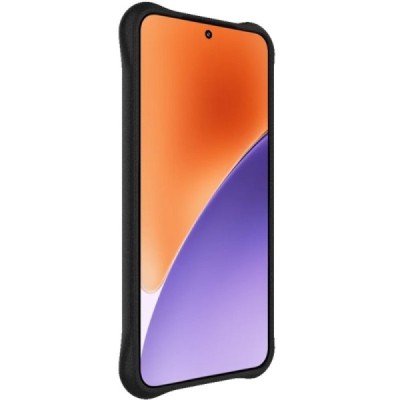 Xiaomi 15 "Imak" tugevdatud kaitse kõva silikoon matt TPU must ümbris - tagakülg | Priedai.lt