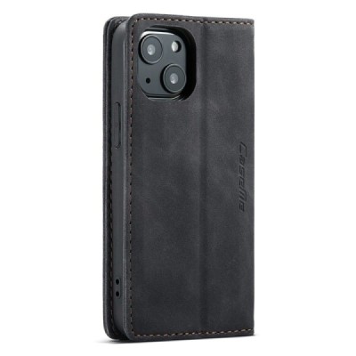 Apple iPhone 13 CaseMe Retro tahke nahk kaaned - must | Priedai.lt