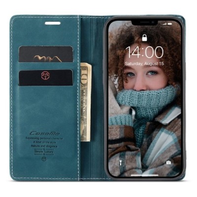 Apple iPhone 13 CaseMe Retro tahke nahk kaaned - roheline | Priedai.lt