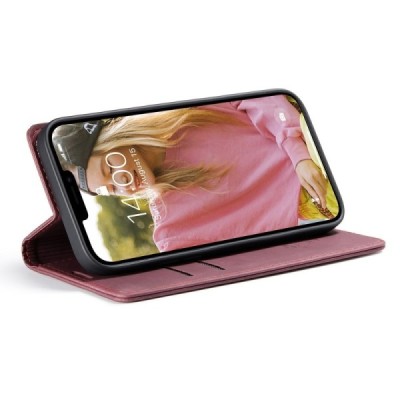 Apple iPhone 13 CaseMe Retro tahke nahk kaaned - burgundia | Priedai.lt