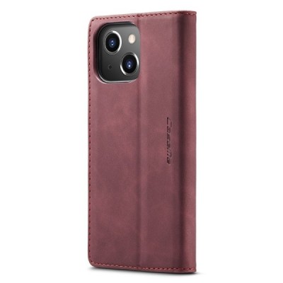 Apple iPhone 13 CaseMe Retro tahke nahk kaaned - burgundia | Priedai.lt
