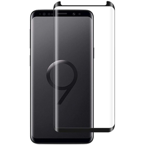 "RRH" 3D Tempered Glass täielik katvus kaitsev ekraaniklaas - must (Galaxy S9)
