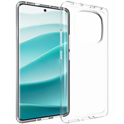 Xiaomi Redmi Note 14 Pro (Pro+) 5G (Poco X7 5G) kõva silikoon (TPU) tagakaane läbipaistev - ümbris | Priedai.lt