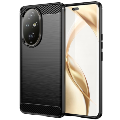 Honor 200 Pro 5G "Carbon" kõva silikoon (TPU) tagakaane must - ümbris | Priedai.lt