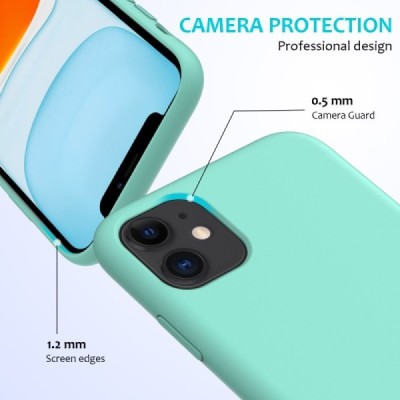 Apple iPhone 11 "Shell" kõva silikoon (TPU) tagakaane roheline - ümbris | Priedai.lt