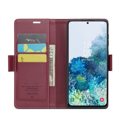 Samsung Galaxy S20+ CaseMe Retro tahke nahk kaaned - burgundia | Priedai.lt
