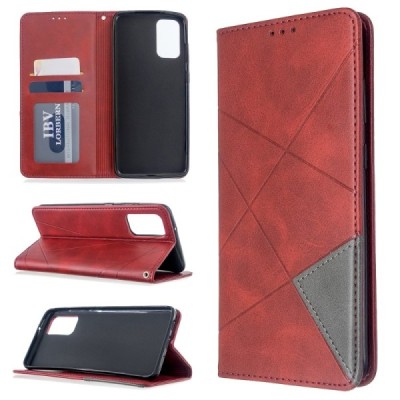 Samsung Galaxy S20+ "Binfen" Geometric nahk punane kaaned | Priedai.lt