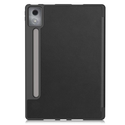 Lenovo Idea Tab Pro "Kasi" Stylus ülespööratav must nahast kaaned - märkmik, kus on koht pliiatsi jaoks | Priedai.lt