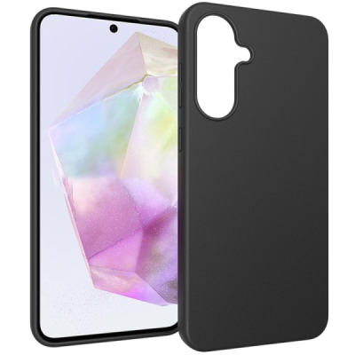 Samsung Galaxy A36 kõva silikoon (TPU) tagakaane must - ümbris | Priedai.lt
