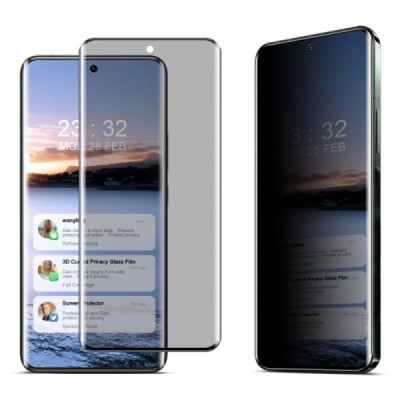 Xiaomi 14 Pro / 14 Ultra "IMAK" Tempered Glass privaatsusega täiustatud kaitse must täiskattega kaitseklaas | Priedai.lt
