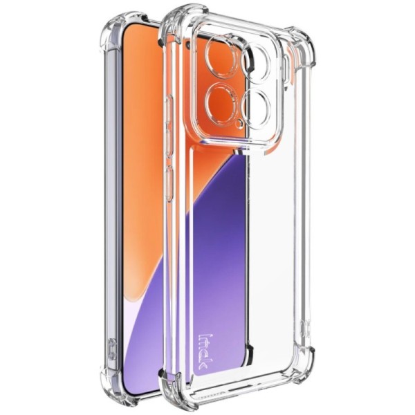 "Imak" tugevdatud turvalisus kõva silikoon (TPU) ümbris - läbipaistev (Xiaomi 15)