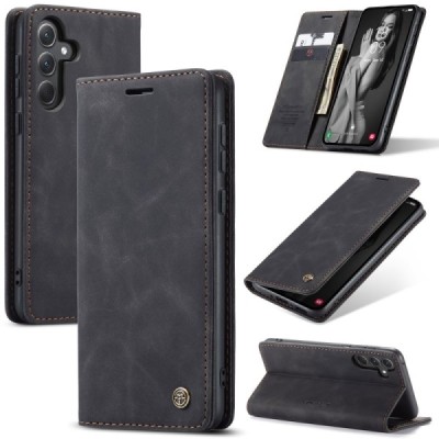 Samsung Galaxy A36 CaseMe Retro tahke nahk kaaned - must | Priedai.lt