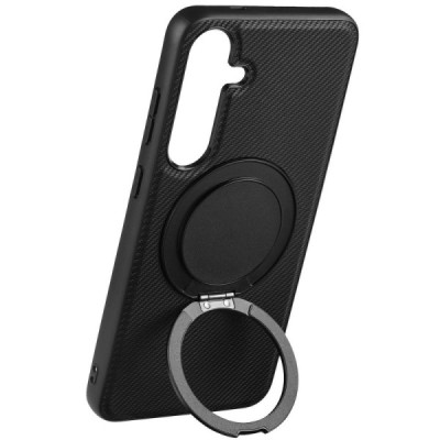 Samsung Galaxy S25 "ViLi" TCY Carbon MagSafe Kickstand must ümbris – taga | Priedai.lt