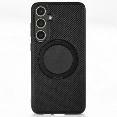 Samsung Galaxy S25 "ViLi" TCY Carbon MagSafe Kickstand must ümbris – taga | Priedai.lt