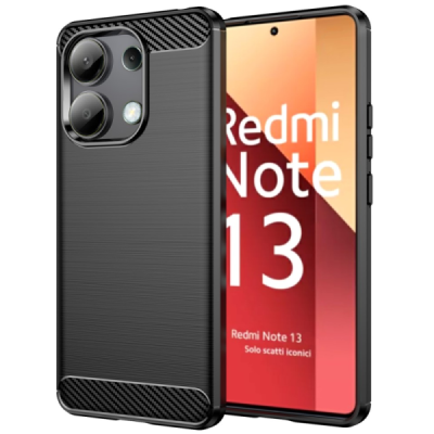 Xiaomi Redmi Note 13 4G "Carbon" kõva silikoon (TPU) tagakaane must - ümbris | Priedai.lt