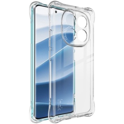 Xiaomi Redmi Note 14 Pro+ 5G "Imak" tugevdatud kaitse kõva silikoon TPU airbag läbipaistev ümbris - tagakülg | Priedai.lt