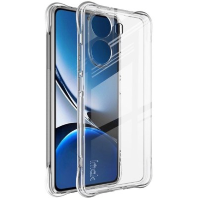 Poco X7 Pro 5G, Redmi Turbo 4 5G "Imak" tugevdatud kaitse kõva silikoon TPU airbag läbipaistev ümbris - tagakülg | Priedai.lt