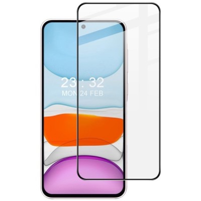 Samsung Galaxy A56 / A36 "IMAK" karastatud klaasiga tugevdatud kaitse must täiskattega kaitseklaas | Priedai.lt