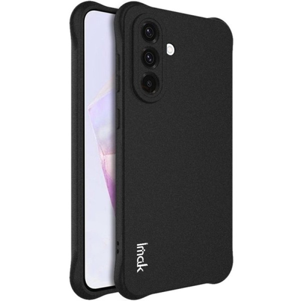 "Imak" tugevdatud turvalisus kõva silikoon matt (TPU) ümbris - must (Galaxy A56)