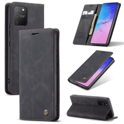 Samsung Galaxy S10 Lite CaseMe Retro tahke nahk kaaned - must | Priedai.lt