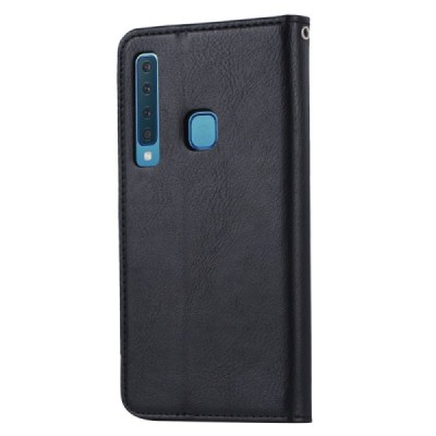 Samsung Galaxy A9 2018 Boyu Solid nahk must kaaned - rahakott | Priedai.lt