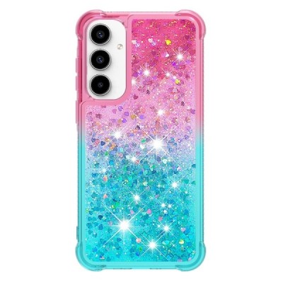 Samsung Galaxy A36 "Yibo" Shine kõva silikoonist (TPU) ümbris - roosa/sinine | Priedai.lt