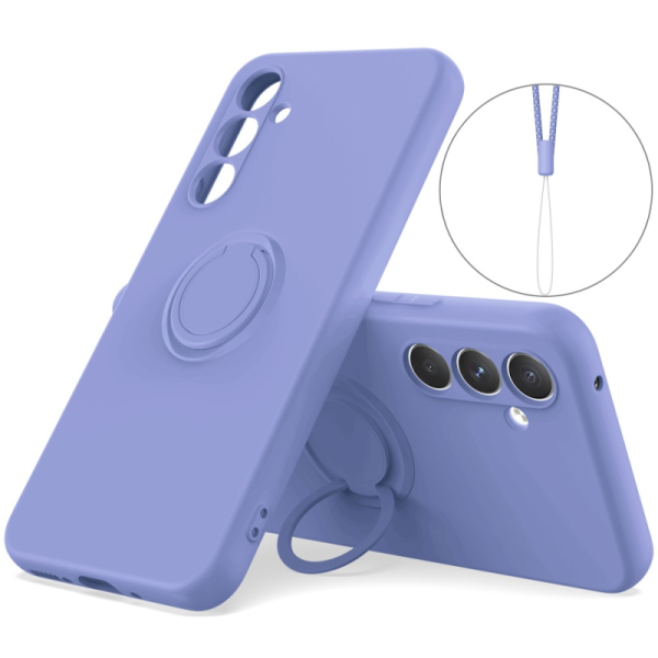 „Ring“ Kickstand (TPU) kaaned - lilla (Galaxy A55)