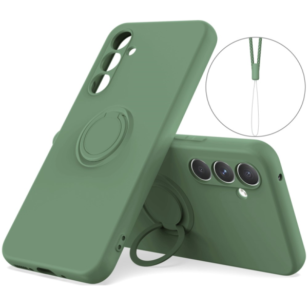 „Ring“ Kickstand (TPU) kaaned - roheline (Galaxy A55)