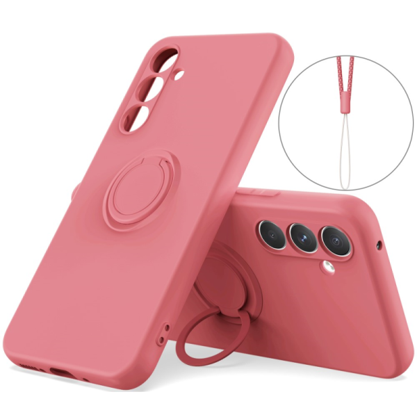 „Ring“ Kickstand (TPU) kaaned - punane (Galaxy A55)