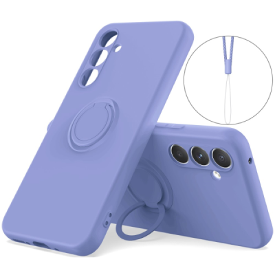 Samsung Galaxy A35 "Ring" Kickstand (TPU) lilla ümbris - tagakülg | Priedai.lt